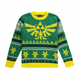 Legend of Zelda Knitted Christmas Sweater Hyrule Bright Size M