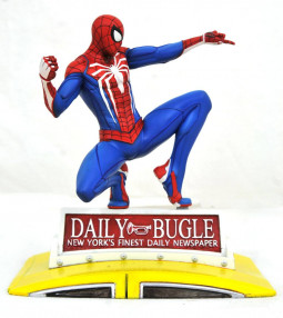 Marvel Gallery PVC Diorama PS4 Spider-Man on Taxi 23 cm