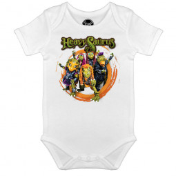Heavysaurus (Rock 'n Rarr) - Baby bodysuit - Bílé