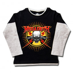 Megadeth (Skull & Bullets) - Kids skater shirt