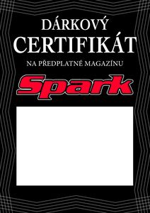 Certifikát předplatné Spark černý