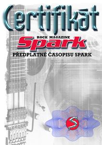 Certifikát předplatné Spark kytara